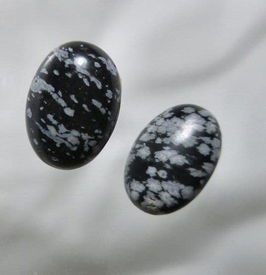Earrings Obsidian